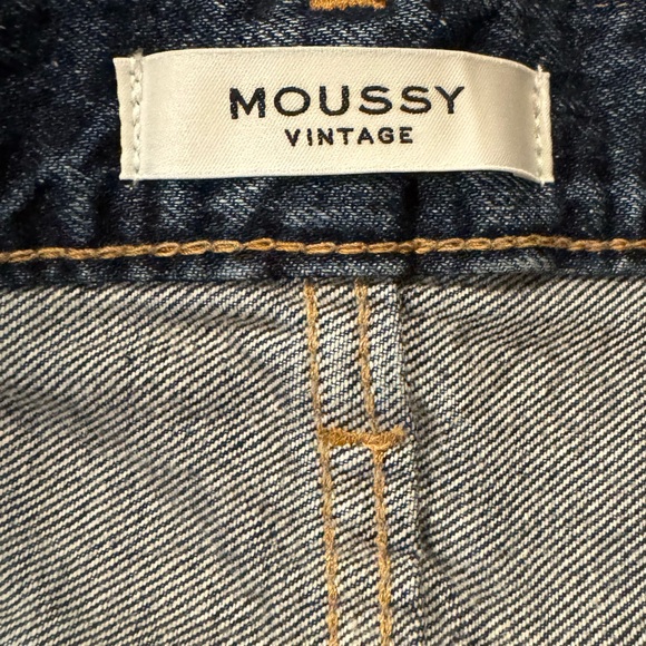 Moussy Vintage Widstoe High-Rise Distressed Straight-Leg Jeans Size 28 - Picture 10 of 12